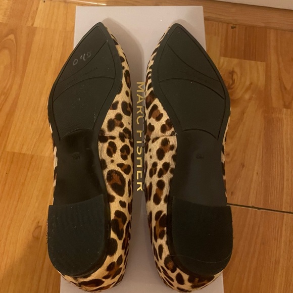 Marc Fisher “Elany” pony hair leopard flat NEW IN BOX - Picture 3 of 5